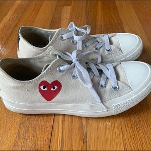Comme de Garçon x Converse lo-top sneakers